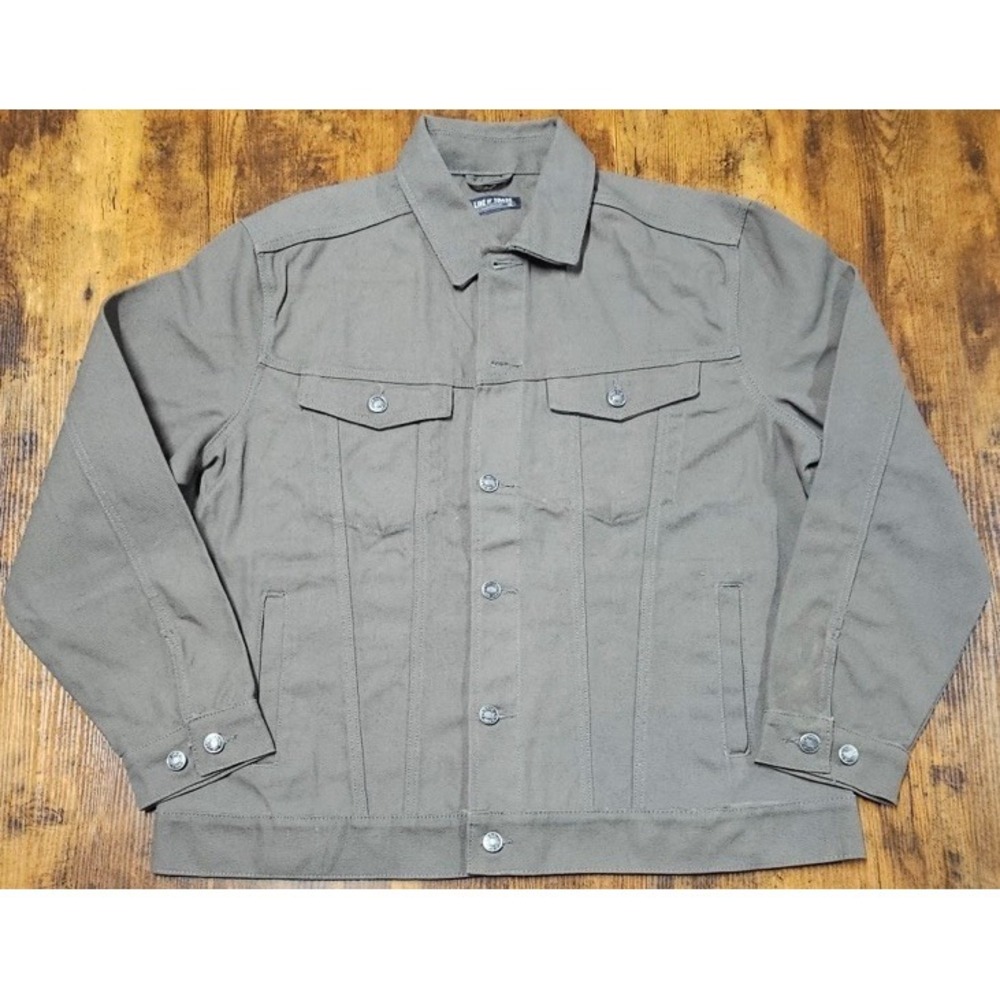 Line of Trade The Montana Canvas Trucker Jacket Mens XL Ranger Green Casual Work